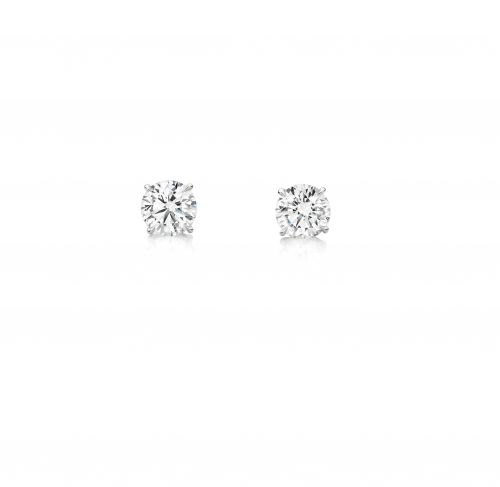 White gold earrings with diamonds 1.15 ct